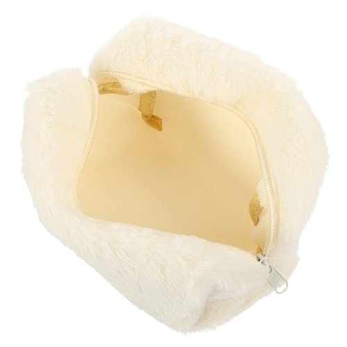 Healeved Plüsch-kulturbeutel Für Damen Reise-Kosmetiktasche Mit Reißverschluss Waschbeutel Aus Hochwertigem Plüschmaterial Kompakt Und Praktisch Für Transport Von Toilettenartikeln Und von Healeved