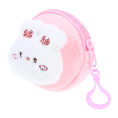 Healeved Plüsch münztasche Kleines Süßes Kaninchen Cartoon Geldbörse für Mädchen Kompakt Weicher Tragbar für Münzen und Ohrhörer Aufbewahrung Schüler Geschenk von Healeved