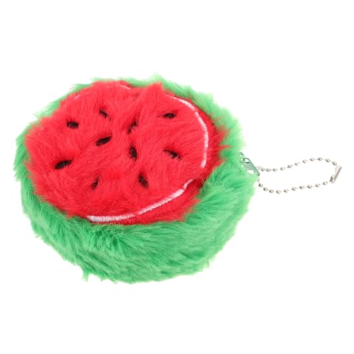 Healeved Wassermelonen-plüsch-münzbörse Süße Geldbörse Für Teenager-mädchen Kawaii-schlüsselanhänger Aus Plüsch Tragbar Mit Karte Und Schlüssel Platz Für Mädchen Und Junge Mädchen von Healeved