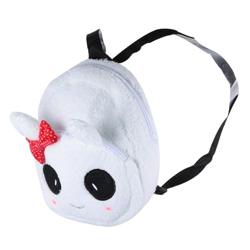 Healeved Plüschtasche in Pandaform Kreativer Rucksack Für Junge Mädchen Lässige Tasche Für Freizeit Und Schule Weiß-rot Robustes Und Bequemes Material Verstellbare Gurte von Healeved