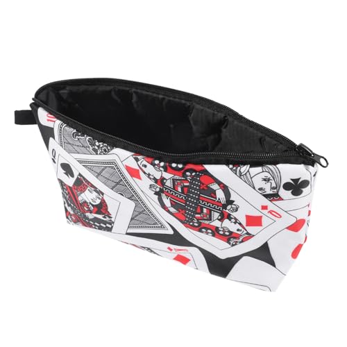 Healeved Poker Karten Schminktasche für Frauen Make Up Multifunktionale Kulturtasche für Reisen Aufbewahrungsetui für Kleine Utensilien von Healeved