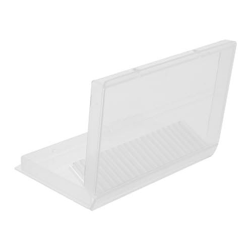 Healeved Praktische Nagelbohrer Aufbewahrungsbox Tragbarer Nagelbit Organizer für Maniküre und Pediküre Staubschutz Kompakt für Nagelstudio und Heimgebrauch von Healeved
