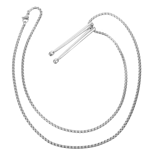 Healeved Punk Drumsticks Halskette aus Edelstahl mit Anhänger für Herren und Damen Rock Musik Trommelstöcke Schmuck Geschenkidee für Schlagzeuger Modische Kette für Alltag und Partys von Healeved