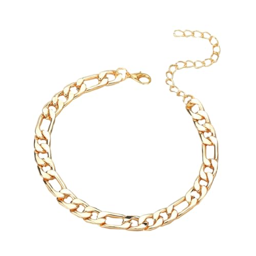 Healeved Punk Style Fußkettchen Damen Modisches Fußschmuck Geometrische Metall Fußkette Langlebig und Komfortabel für Mädchen und Frauen von Healeved