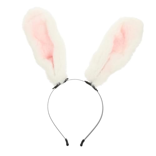 Healeved Rabbit Ears Haarreif Niedlicher Plüsch Kopfband für Halloween Einzigartiges Cosplay Zubehör für Partys und Kostüm Komfortabel und Leicht für Erwachsene Healeved Rabbit Ears Haarreif Niedlicher Plüsch Kopfband für Halloween Einzigartiges Cosplay Zubehör für Partys und Kostüm Komfortabel und Leicht für Erwachsene von Healeved