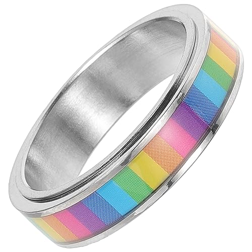 Healeved Regenbogenring für Damen Stylischer Lgbtq mit Feinem Design für Frauen Partys Besondere Anlässe Komfortabel von Healeved