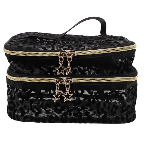 Healeved Reise-Kulturtasche: Doppellagige Tasche für Damen, stilvoller Make-up-Organizer mit großem Fassungsvermögen für Kosmetik, Hautpflege und Toilettenartikel von Healeved