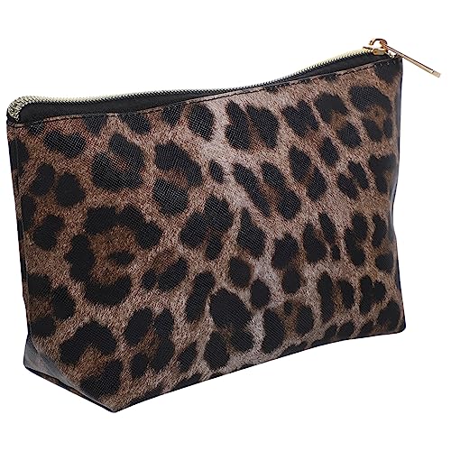 Healeved Make-up-Tasche Mit Leopardenmuster Reißverschlusstasche Kleine Damen-Tasche Kosmetiktasche Für Reisen Aufbewahrungstasche Für Schmuck Und Münzen von Healeved