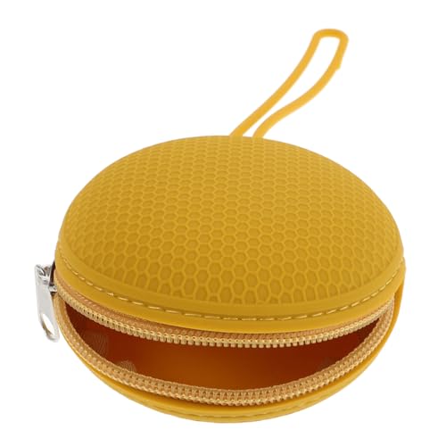 Healeved Kompakte Aufbewahrungstasche Für Menstruationstassen Praktischer Reise-Organizer Mit Reißverschluss Und Elegantem Design Für Unterwegs Farbe Honiggelb von Healeved