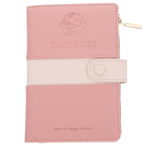 Healeved Reisepass Inhaber Mehrere Männer Passabdeckungen Sperre Beutel Reisen Versteckt Passreiseveranstalter Kredit Wasserdicht Leichtes Reisedokument Wallet Wallet Und Pu Rosa von Healeved