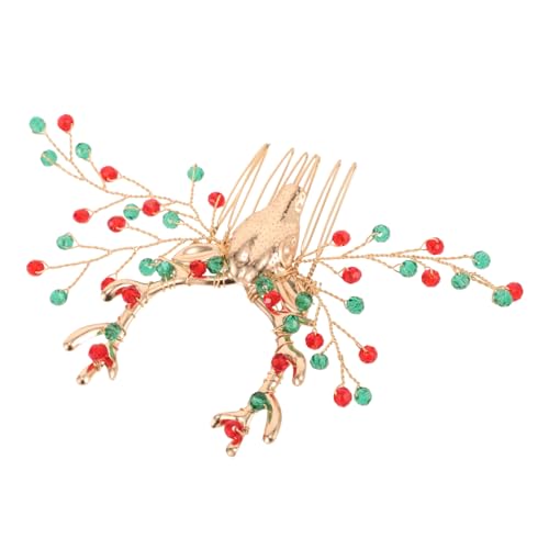 Healeved Rentier-geweih-haarspange Kunstkristallen Weihnachts-haarschmuck Für Frauen Und Mädchen Passt Zu Vielen Frisuren Für Festivals von Healeved