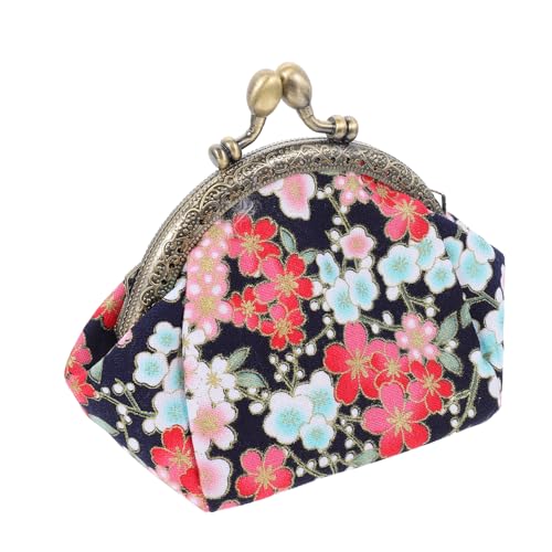 Healeved Vintage Handtasche Damen Retro Stoffbeutel Mit Blumenmuster Tragbares Kartenetui Handgefertigtes Kleines Change Purse Für Unterwegs Für Shopping Und Reisen von Healeved