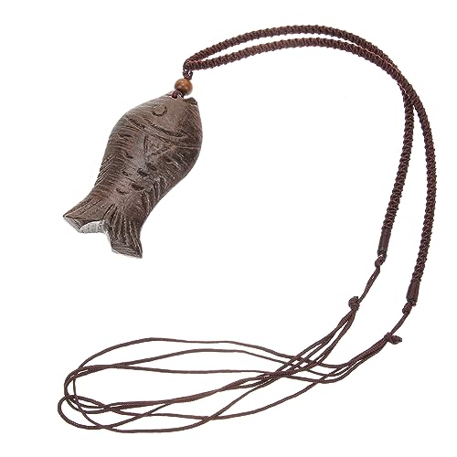 Healeved Retro Holzfisch Anhänger Halskette Ästhetische Damen Schmuck Leichter Hautfreundlicher Ethno Stil Pullover Kette Vielseitig für Alltag und Festtage Geeignet Healeved Retro Holzfisch Anhänger Halskette Ästhetische Damen Schmuck Leichter Hautfreundlicher Ethno Stil Pullover Kette Vielseitig für Alltag und Festtage Geeignet von Healeved
