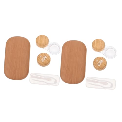 Healeved Kontaktlinsenbehälter Box Transparentes Kontaktlinsenetui Kontaktlinsen-Organizer Reise-kontaktlinsenetui Multifunktions-linsenetui Linsenaufbewahrungsbox Kontaktlinsenbox-etui Hoc von Healeved