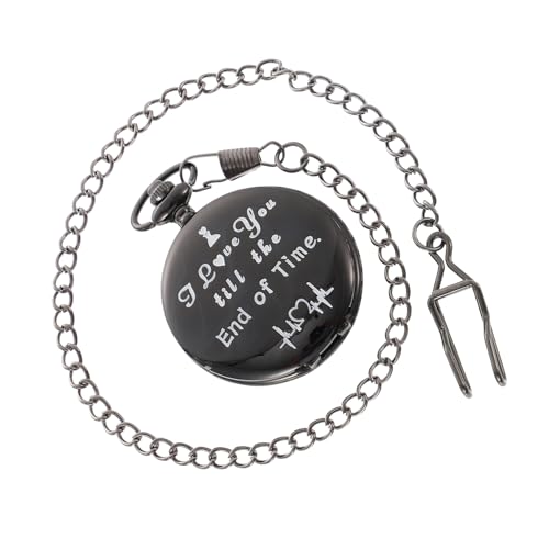 Healeved Vintage Taschenuhr Mit Kette Für Herren Batteriebetrieben Robust Und Langlebig Dekorative Hängeuhr Tragbare Uhr Für Outfit von Healeved