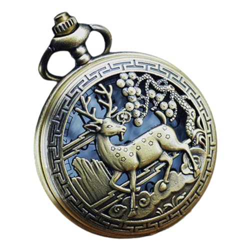 Healeved Vintage Taschenuhr Mechanisch Für Herren Damen Retro Antike Dekorative Uhr Tragbar Leicht von Healeved