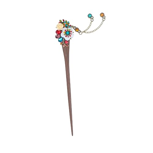 Healeved Retro-haarnadel-clips Hochsteckfrisur Dutt Haarnadel Antiker Haarstab Modische Vintage-haarnadel Buntes Blumen-design für Frauen und Mädchen Healeved Retro-haarnadel-clips Hochsteckfrisur Dutt Haarnadel Antiker Haarstab Modische Vintage-haarnadel Buntes Blumen-design für Frauen und Mädchen von Healeved