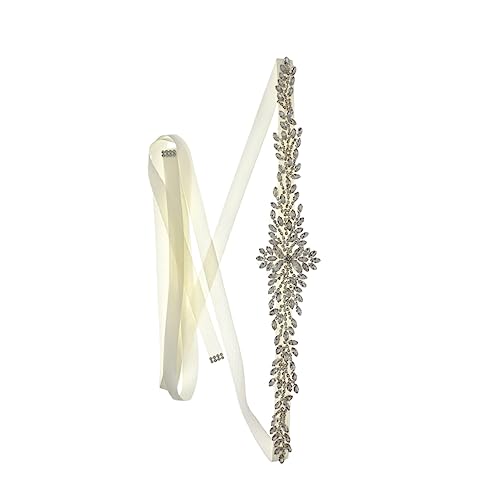 Healeved Rhinestone Hochzeitsgürtel für Bräute Eleganter Taillengürtel mit Kristallen Verstellbarer Gürtel für Brautkleider Abendkleider Glänzendes Design für Besondere Anlässe von Healeved