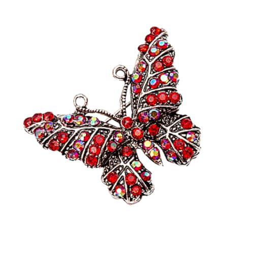 Healeved Rhinestone Schmetterlingsbrosche für Damen Retro Corsage Modisches Accessoire für Kleidung Taschen Schals Eleganter für Besondere Anlässe Langlebig Gestaltet von Healeved