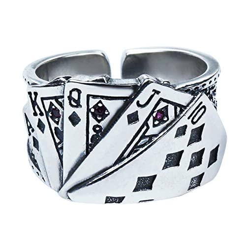Healeved Ring Verstellbarer Silberring für Damen und Herren Kreatives Finger Schmuckdesign für Besonderen Anlässe als für Freunde und Geliebte von Healeved