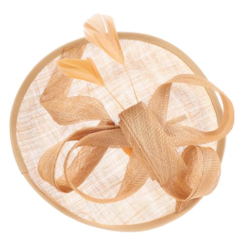 Healeved Flachsgarn Brauthut Für Damen Romantischer Netzschleierhut Hübsche Kopfbedeckung Für Hochzeit Feier Cocktailparty Khaki Healeved Flachsgarn Brauthut Für Damen Romantischer Netzschleierhut Hübsche Kopfbedeckung Für Hochzeit Feier Cocktailparty Khaki von Healeved