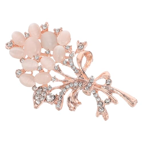 Healeved Rose Blumenbrosche Für Frauen Mädchen Rassonstone Crystal Rose Lappel Pin Eleganter Kleiderschmuck Für Hochzeits Geburtstag Valentinstag Accessoires von Healeved