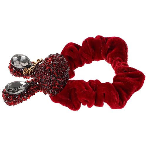 Healeved Kaninchenhaar-haargummi Für Damen Mit Strass-verzierungen Hochelastische Haarmanschette Für Pferdefrisuren Süße Haargummis Mit Kaninchen-design Dekorativer Haarschmuck Für von Healeved