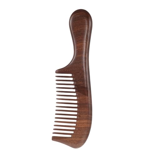 Healeved Haarkamm Aus Sandelholz Für Damen Mit Langem Griff Zur Haarstyling Und Entwirrung Für Glattes Haar Und Kopfhautstimulation Mit Subtilem Duft von Healeved