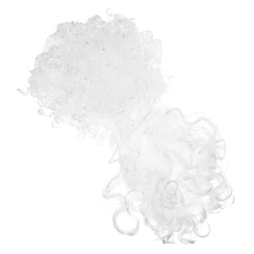 Healeved Santa Claus Perücke und Schnurrbart Set Langlebig und Realistisch aus Synthetischen Fasern Atmungsaktiv und Leicht für Weihnachtsfeiern Karneval und Festliche Veranstaltungen von Healeved