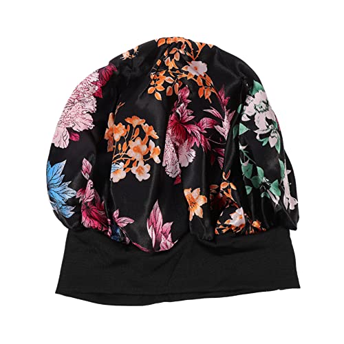 Healeved Satin-haarhaube Nachtschlafhaube Für Mädchen Elastische Breite Bandkappe von Healeved