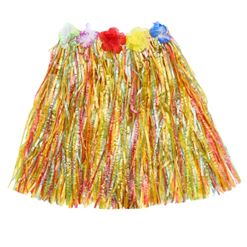 Healeved Satz Luau Partyrock hawaiianische Halskette hawaiianische Leis Hawaii-Kostüm Hawaii Kostümset für Kinder Hawaii-Strandparty-Kostümset Blumengirlande Hawaiischer Partyrock Colorful von Healeved
