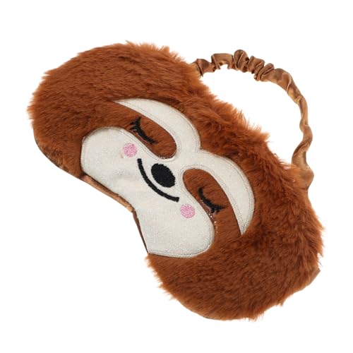 Healeved Schlafmaske Aus Plüsch Mit Tiermotiv Augenmaske Zum Schlafen Mit Cartoon-design Blackout-schlafmaske Augenabdeckung Für Junge Mädchen Und Erwachsene Verstellbare Größe von Healeved