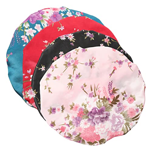 Healeved Elastische Satin-schlafmütze – Damen-haarhaube Damen-duschhut Badehaube Beauty-kappe Spa-kappe Bequemes Und Praktisches Design von Healeved