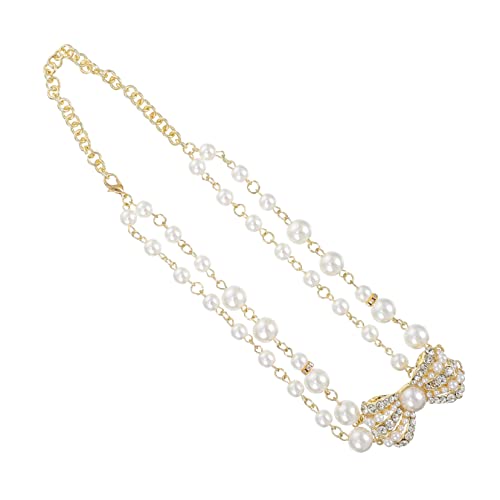 Healeved Schleifen Anhänger Halskette mit Perlen Goldene Kurze Choker Neklace für Damen Geeignet für Geburtstage Jubiläen und Besondere Anlässe Hochwertige Verarbeitung mit Künstlichen Healeved Schleifen Anhänger Halskette mit Perlen Goldene Kurze Choker Neklace für Damen Geeignet für Geburtstage Jubiläen und Besondere Anlässe Hochwertige Verarbeitung mit Künstlichen von Healeved