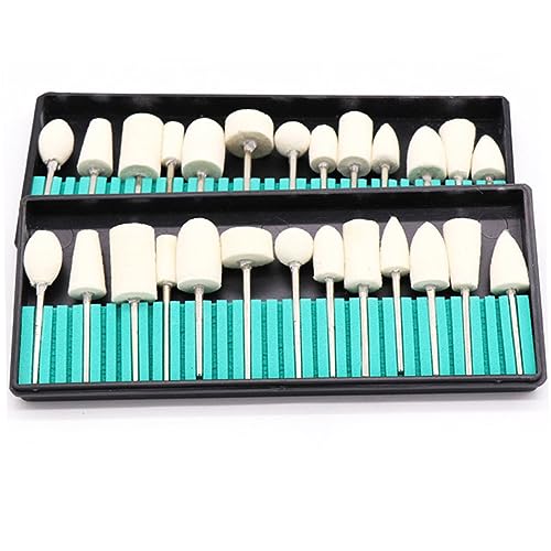 Healeved Schleifkopf Für Nägel Polierte Bohrer Nagelpolierfräser Schleifwerkzeug Made of Wolle Runde Oder Eckige Nägel Polieraufsatz Langlebig Und Strapazierfähig von Healeved