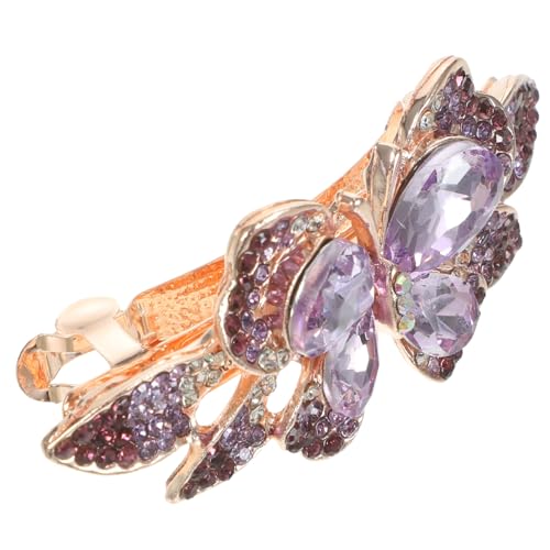 Healeved Haarnadel Mit Strasssteinen Aus Metall Mit Schmucksteinen Besetzt Für Damen Glitzernde Haarspange Für Die Hochzeit von Healeved