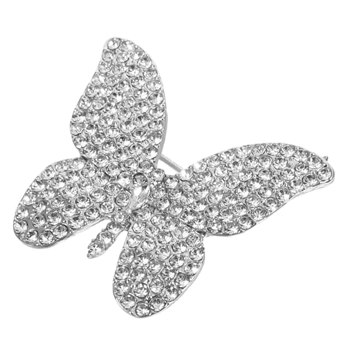 Healeved Schmetterlingsbrosche Strass Schmetterlings Reversnadel Vintage Mantel Accessoire Bankett Abzeichen Für Hochzeit Strickjacke Hut Schal Party von Healeved
