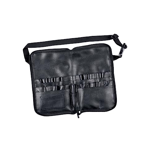 Healeved Schminkpinseltasche Kosmetiktasche Pu-Kosmetiktasche Reise Tragbare Damen-schminktasche Kosmetik-hüfttasche Mit Aufbewahrungsröhren Für Make-up-Pinsel von Healeved