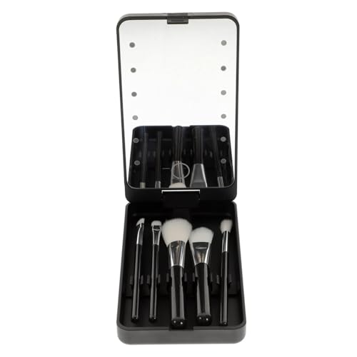 Healeved Schminkspiegel Mit -licht Wimpernetui-organizer 5-stufige Aufbewahrungsbox Für Falsche Wimpern von Healeved