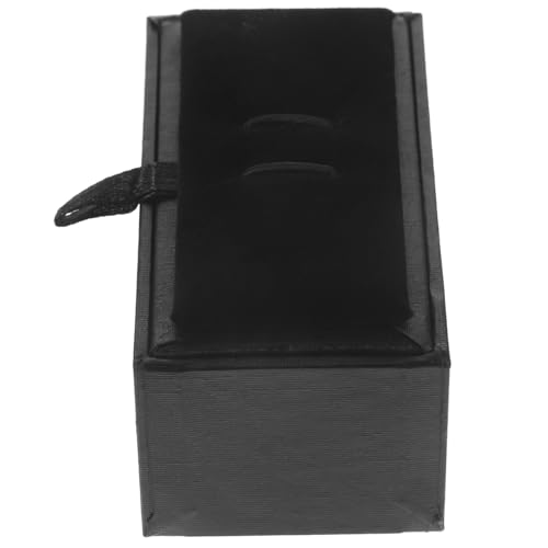 Healeved Schwarze Krawattenklammerbox Aus Kunstleder Kleine Schmuckschatulle Für Krawattennadeln Elegante Geschenkverpackung Für Schmuck Kompakte Aufbewahrungslösung Für Reisen Und Zuhause von Healeved