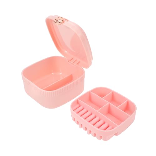 Healeved Schmuckkästchen Stapler Fingerhut Tasche Deckel Led Charme Herstellung Applikationen Faltbar Musical Handhaben Anzeige Mehrere Mini Korb Behälter Fall Stand Rosa von Healeved