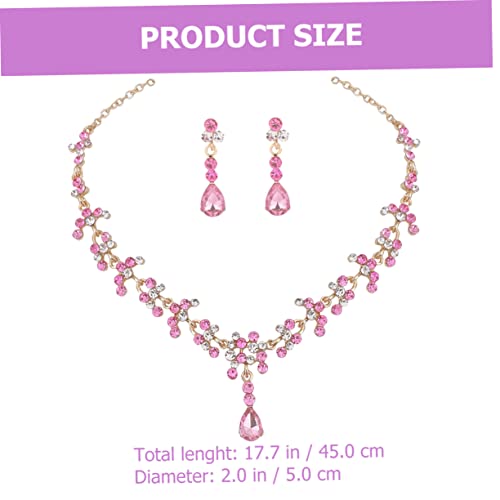 Healeved Schmuckset Damen Brautschmuck Zinklegierung Halskette Ohrringe mit Zarten Tropfen für Hochzeitstag Valentinstag Weihnachten Healeved Schmuckset Damen Brautschmuck Zinklegierung Halskette Ohrringe mit Zarten Tropfen für Hochzeitstag Valentinstag Weihnachten von Healeved