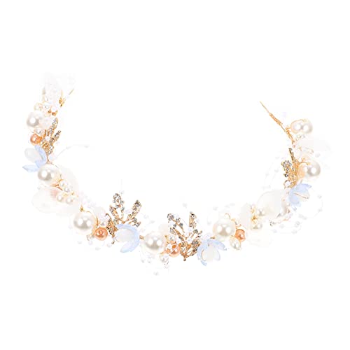 Healeved Schmückendes Perlen Haarband für Mädchen und Bräute Stirnband mit Blumen Design für Hochzeiten und Festliche Anlässe von Healeved