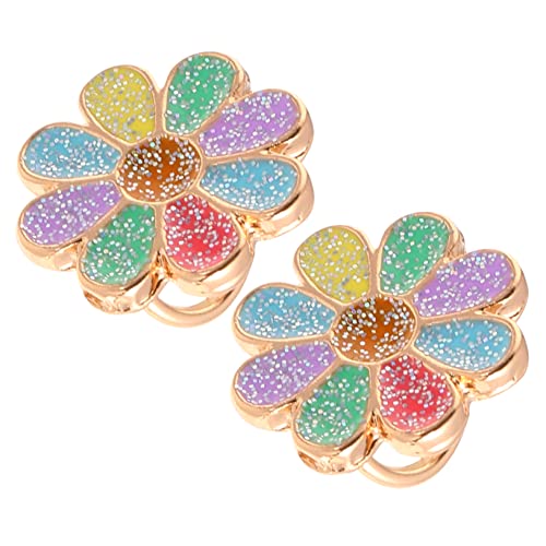 Healeved Schuhschnallen Für Kinder Bunte Schuhclips Aus Legierung Mit Blumenmotiv Dekorative Schuhschnallen Für Mädchen Vielseitige Schuhanstecker Für Kinder Schuhzubehör Für Feste von Healeved