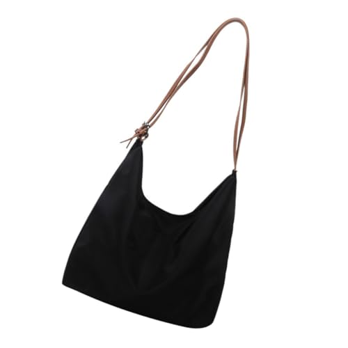 Healeved Schwarze Damen Handtasche Einzelschulter Tasche Modisch Tragbar Lässige Umhängetasche Shopping Party Reise von Healeved