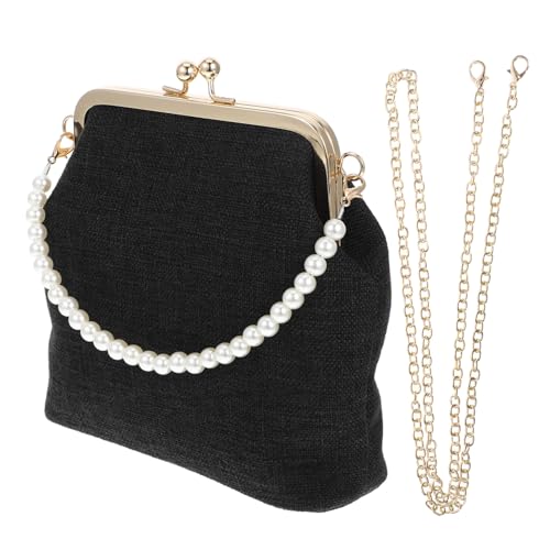 Healeved Schwarze Damen Schultertasche All Match Crossbody Bag Vielseitig Einsetzbar für Alltag Party Shopping und Freizeit Elegant und Langlebig von Healeved