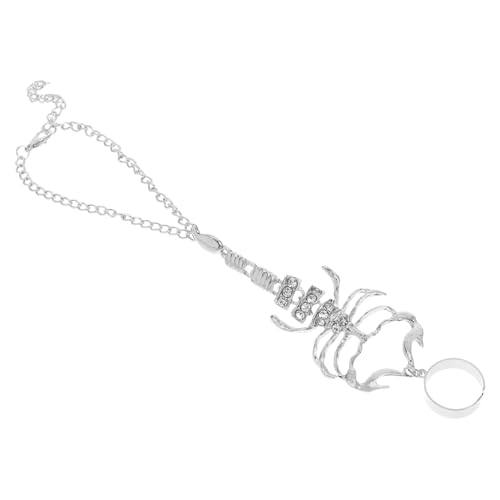 Healeved Scorpion Ring Armband Verstellbar Komfortabel Einzigartiges für Partys Besondere Anlässe für Damen Herren Glänzende Skorpionform von Healeved
