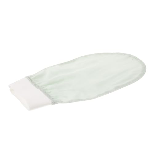 Healeved Seidenschlamm-Badetuch Peelinghandschuh für den Körper Duschreinigungshandschuhe Exfolierendes Badehandschuh Seidiges Badetuch Peeling-Waschlappen Badehandschuhe Rayon Light Green von Healeved