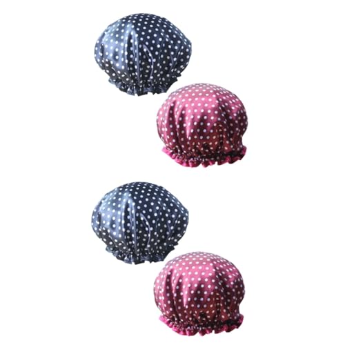 Healeved Sets Elegante Badekappe Aus Satin Duschhut Haarkappe Für Männer Und Frauen Waschbar Für Reisen Pcs von Healeved