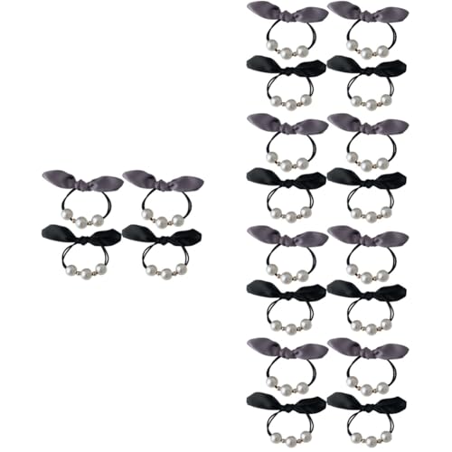 Healeved Sets Gummibänder Haargummis Haargummis Für Mädchen Schleife Perlendesign Pferdeschwanzhalter Pcs von Healeved